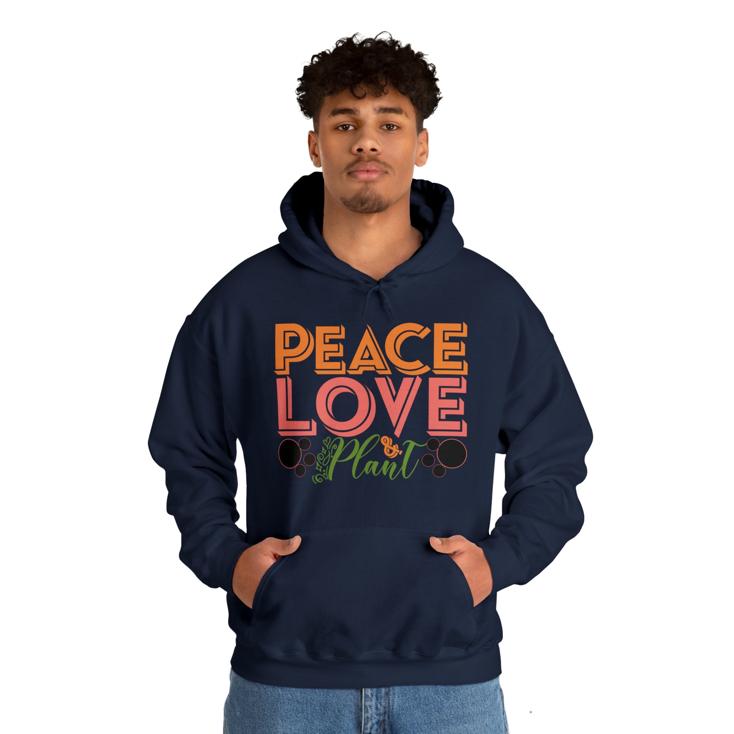 Peace Love Plant Heavy Blend™ Hooded Sweatshirt