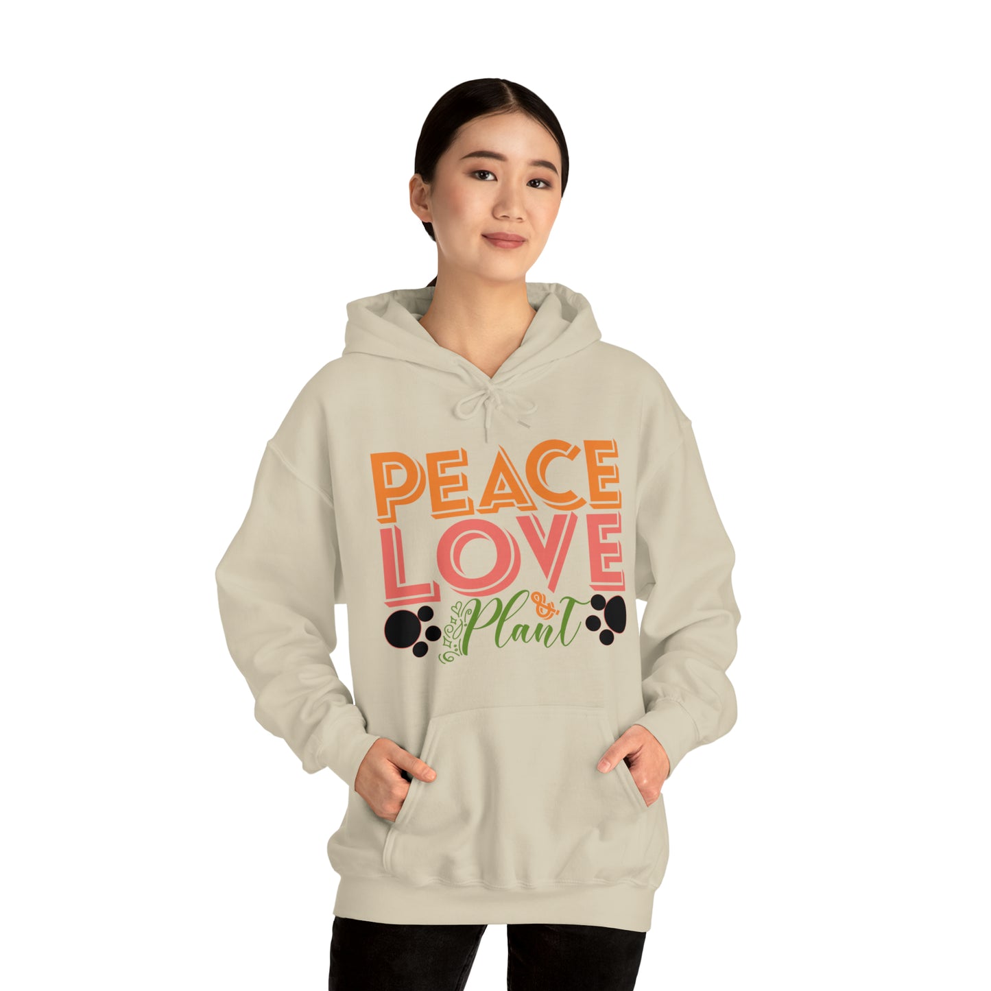 Peace Love Plant Heavy Blend™ Hooded Sweatshirt