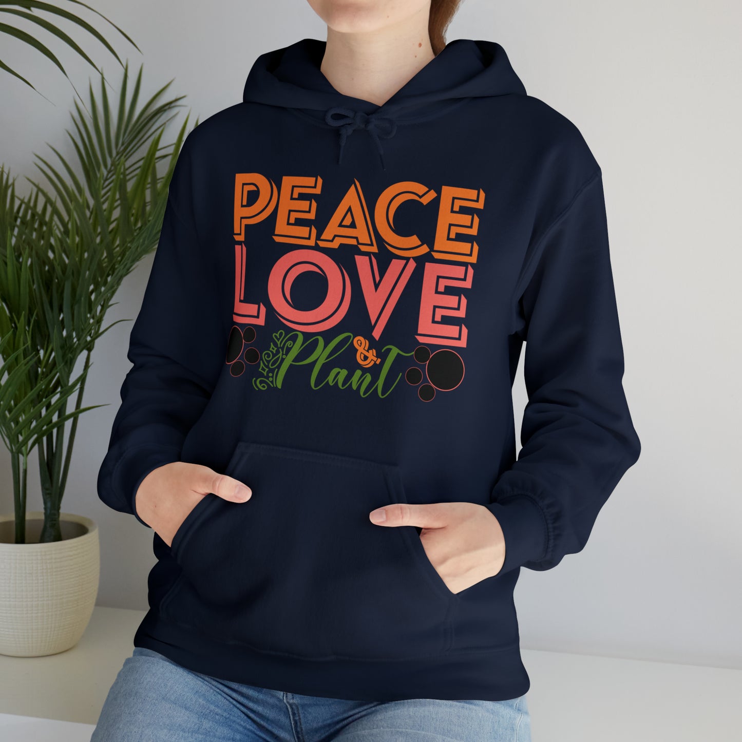 Peace Love Plant Heavy Blend™ Hooded Sweatshirt