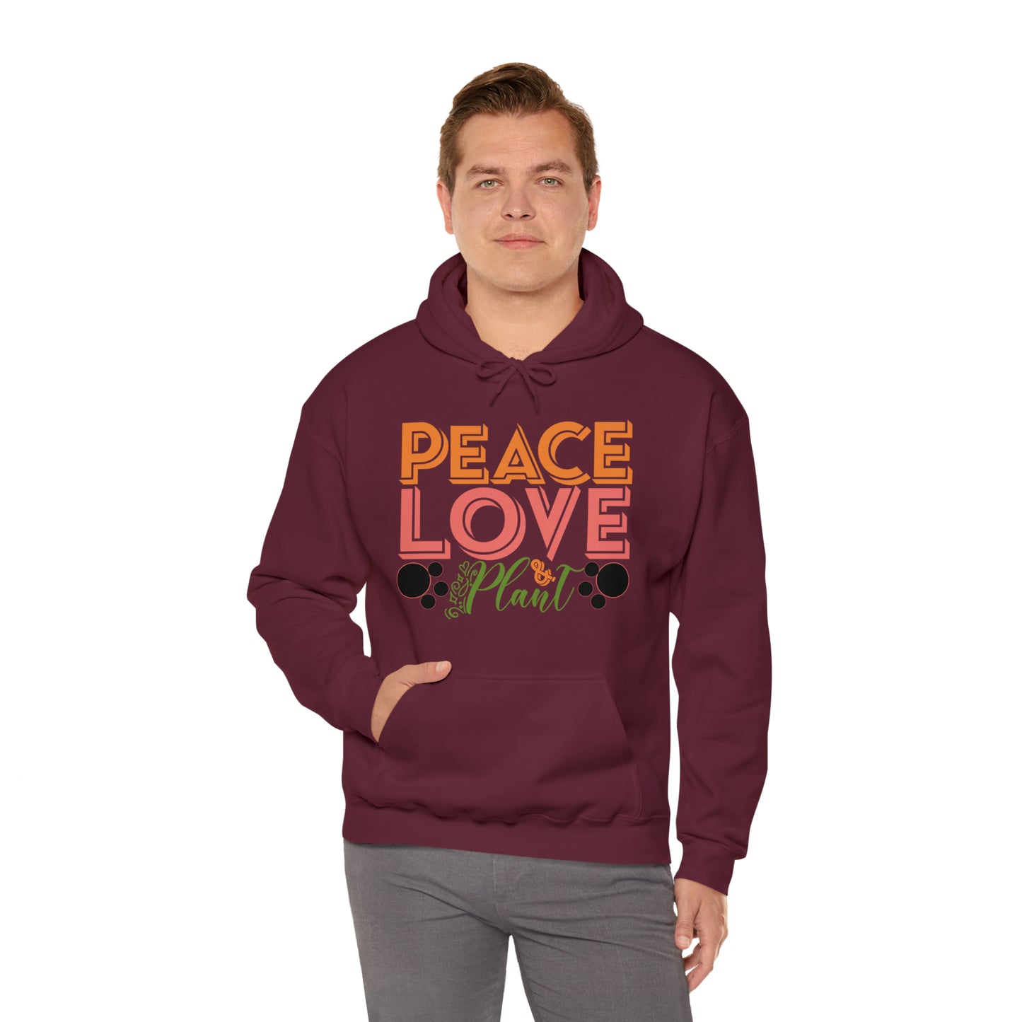 Peace Love Plant Heavy Blend™ Hooded Sweatshirt