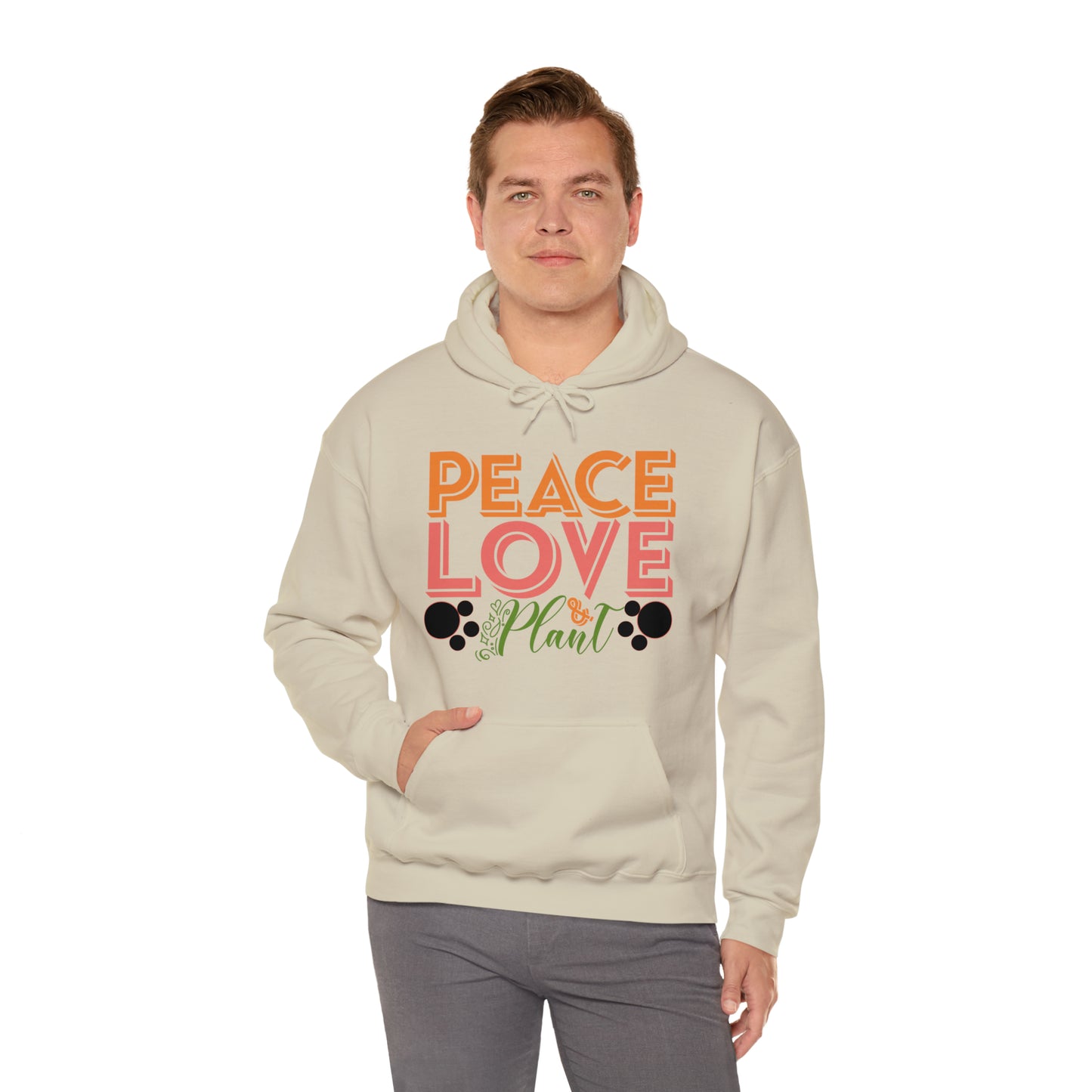 Peace Love Plant Heavy Blend™ Hooded Sweatshirt