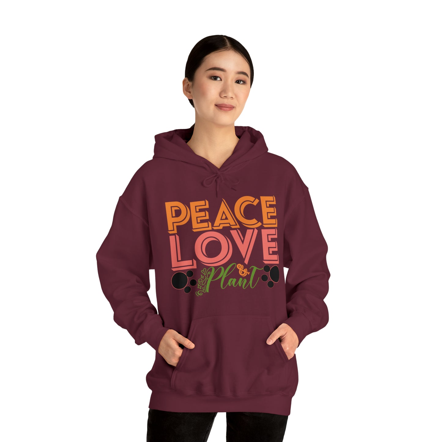 Peace Love Plant Heavy Blend™ Hooded Sweatshirt