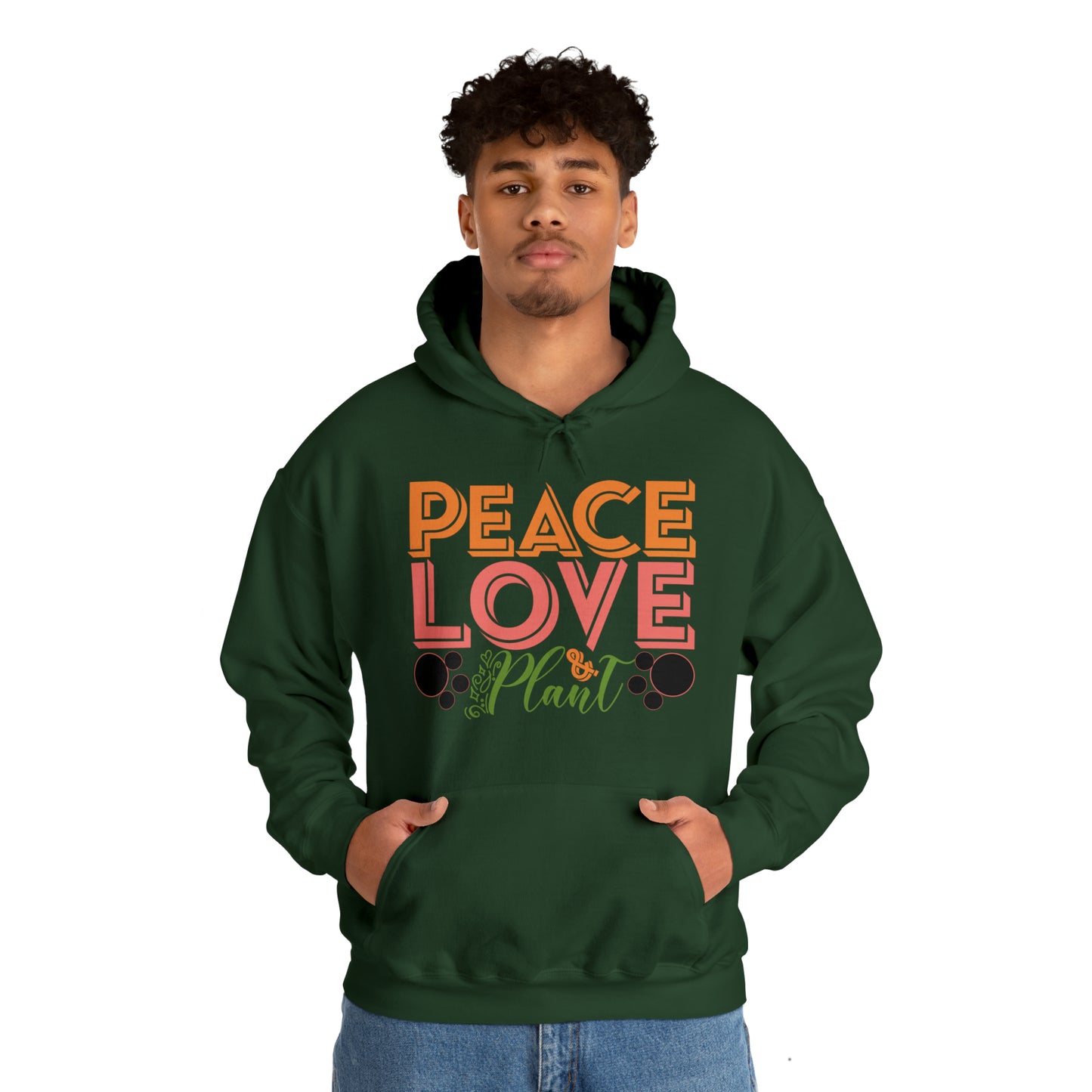 Peace Love Plant Heavy Blend™ Hooded Sweatshirt