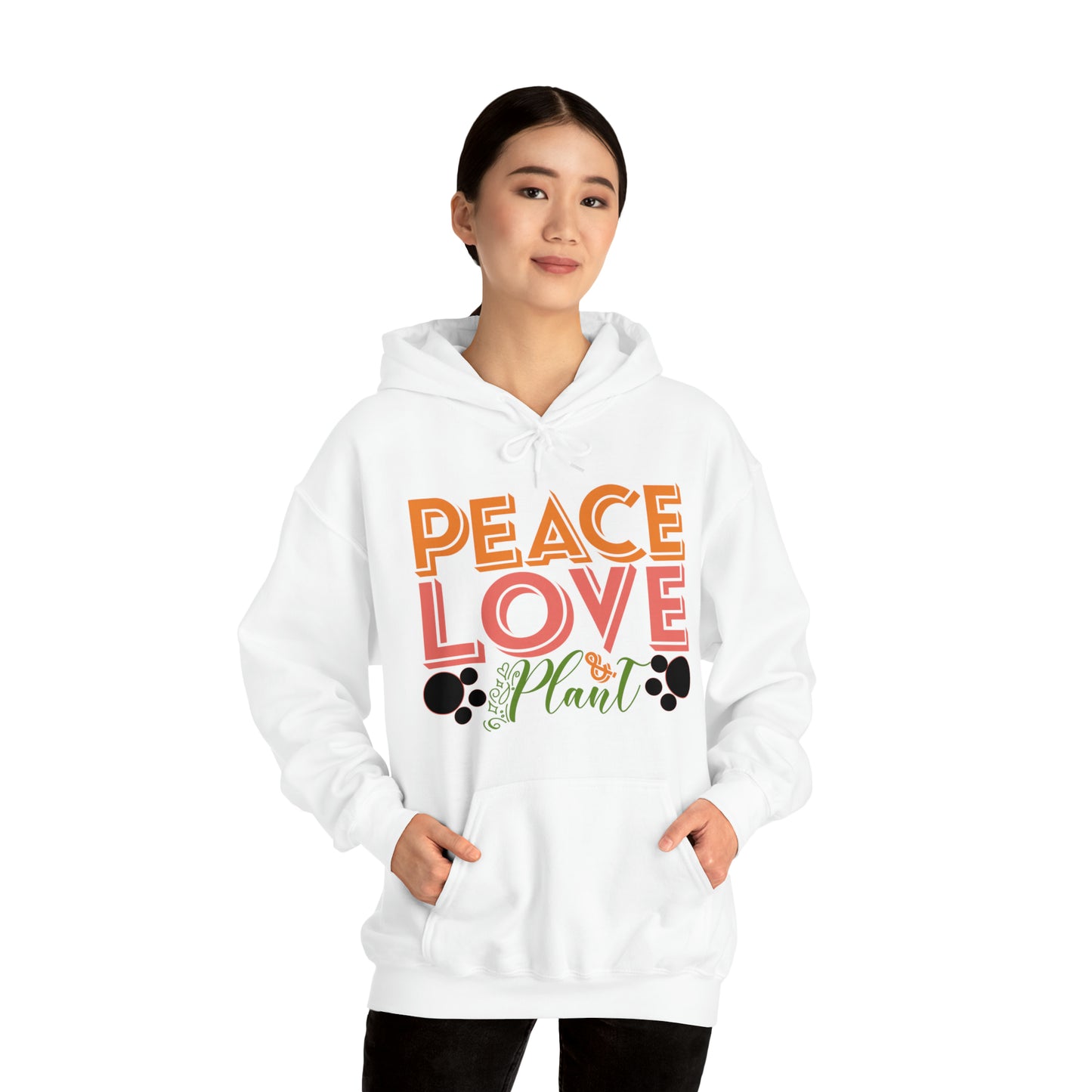 Peace Love Plant Heavy Blend™ Hooded Sweatshirt