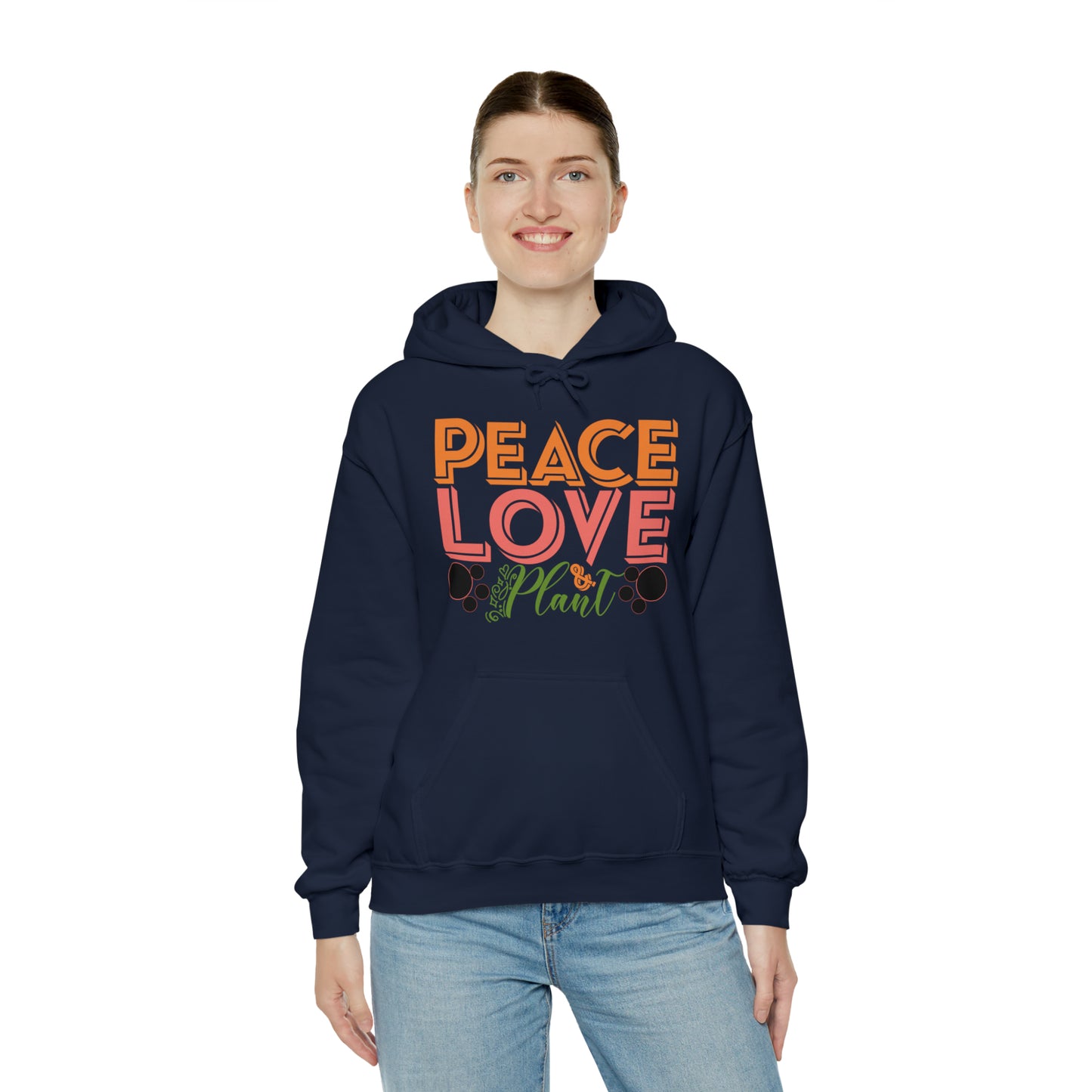 Peace Love Plant Heavy Blend™ Hooded Sweatshirt