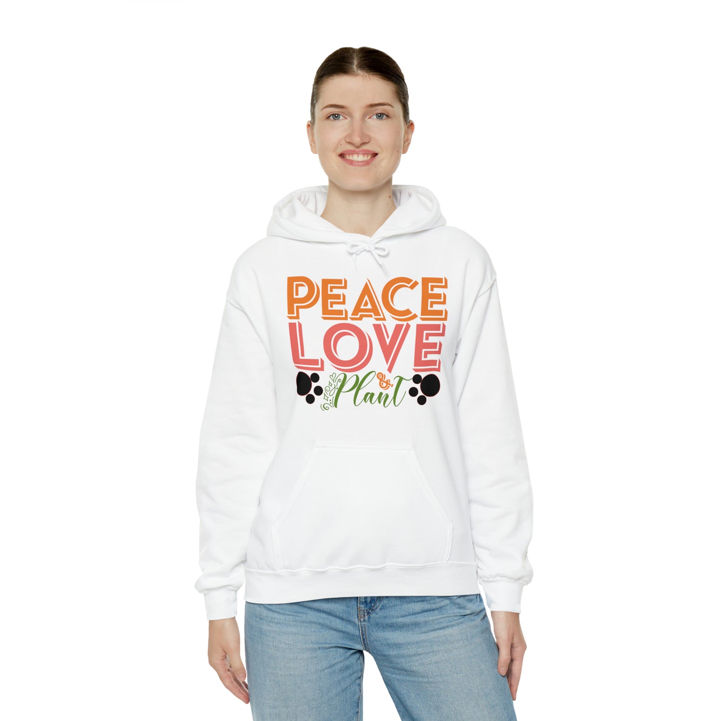 Peace Love Plant Heavy Blend™ Hooded Sweatshirt