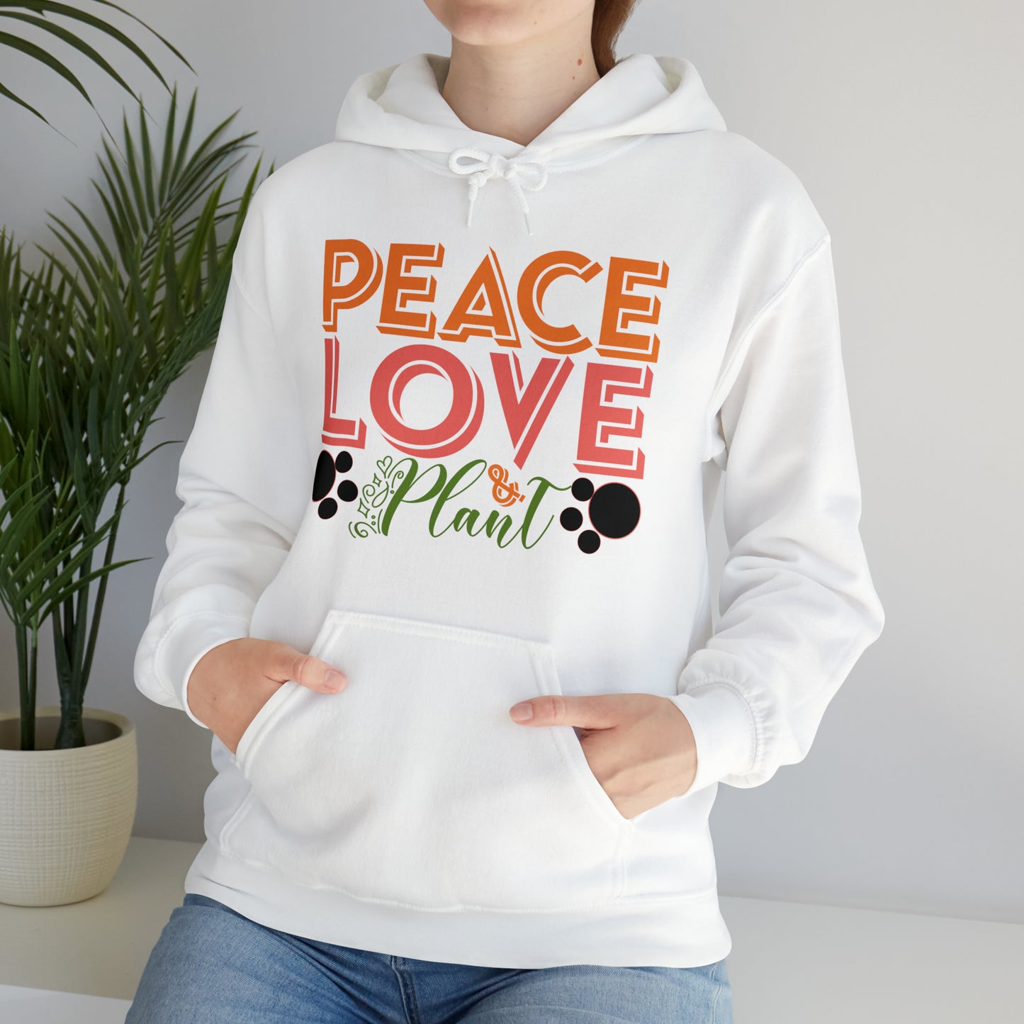 Peace Love Plant Heavy Blend™ Hooded Sweatshirt