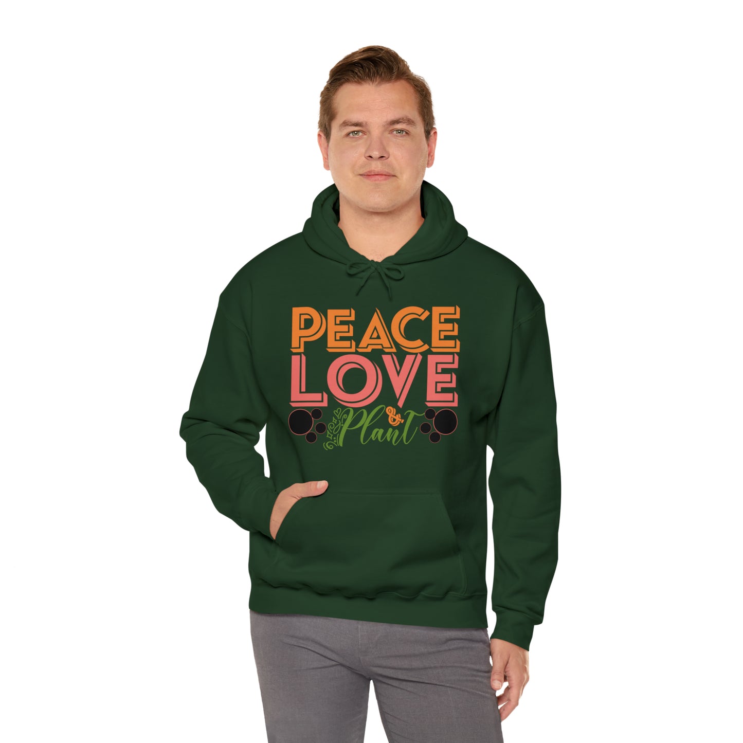 Peace Love Plant Heavy Blend™ Hooded Sweatshirt