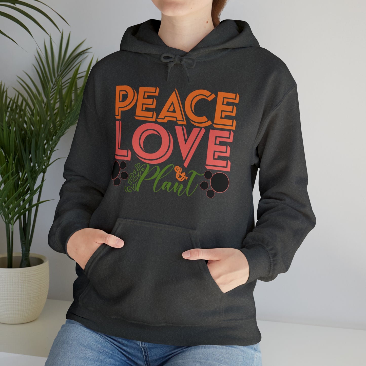 Peace Love Plant Heavy Blend™ Hooded Sweatshirt