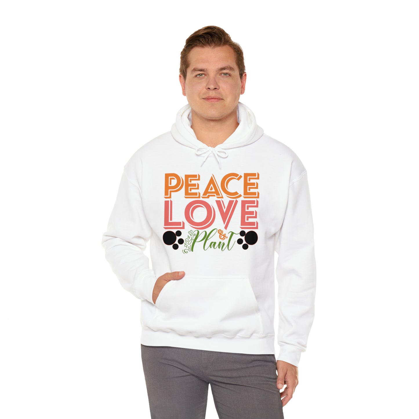 Peace Love Plant Heavy Blend™ Hooded Sweatshirt