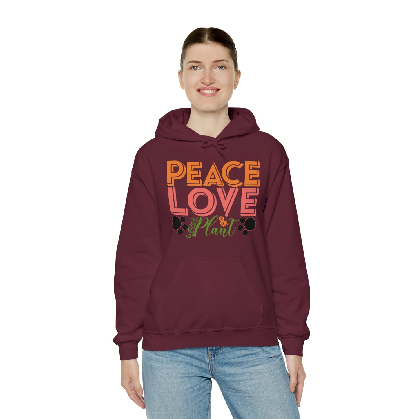 Peace Love Plant Heavy Blend™ Hooded Sweatshirt