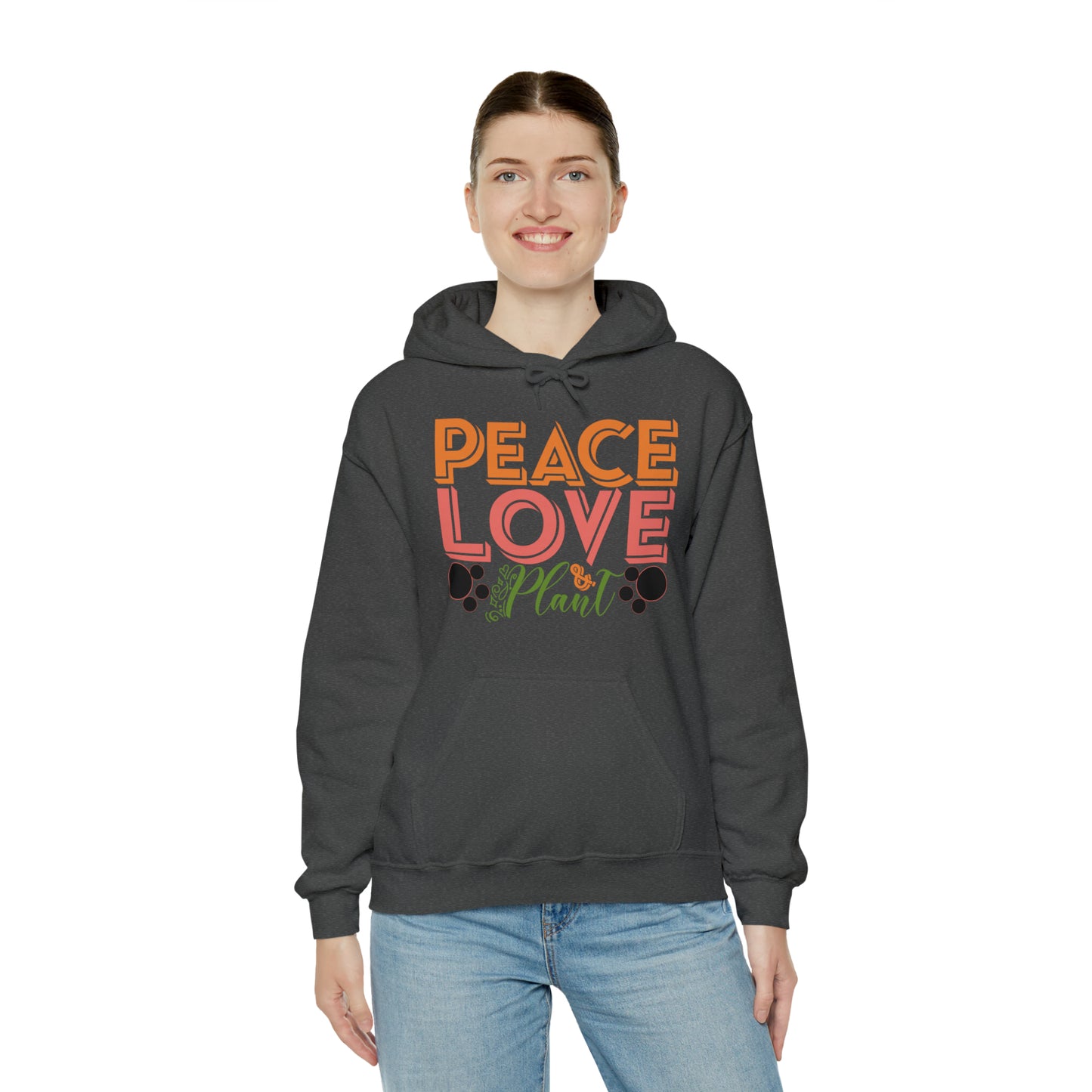 Peace Love Plant Heavy Blend™ Hooded Sweatshirt