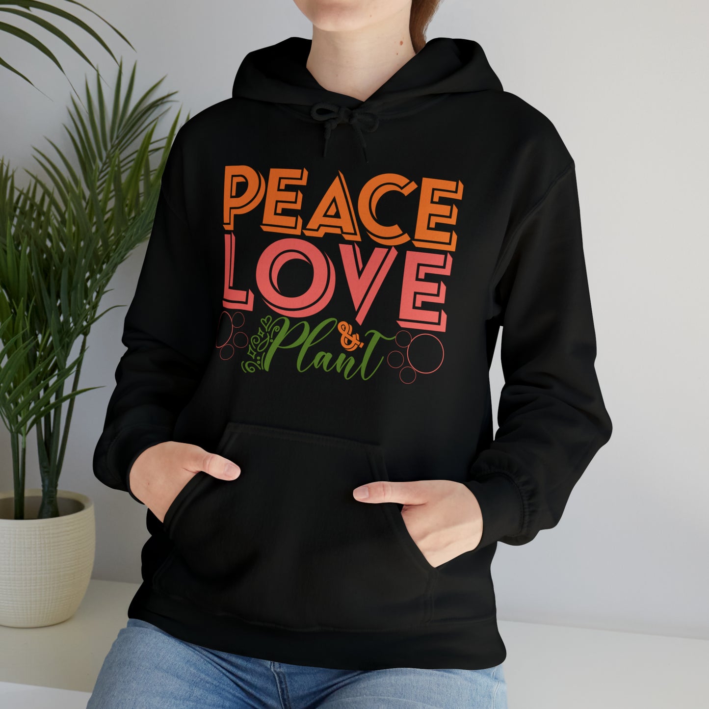 Peace Love Plant Heavy Blend™ Hooded Sweatshirt