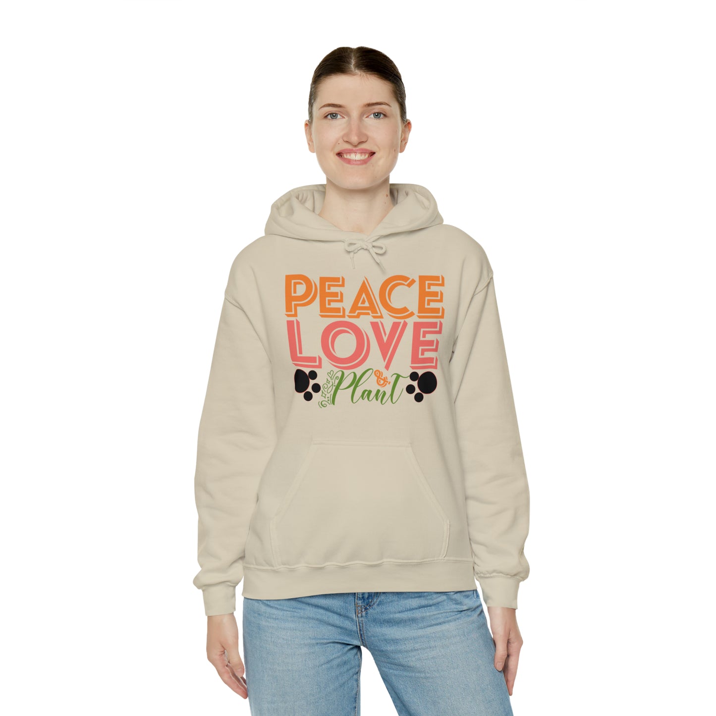 Peace Love Plant Heavy Blend™ Hooded Sweatshirt