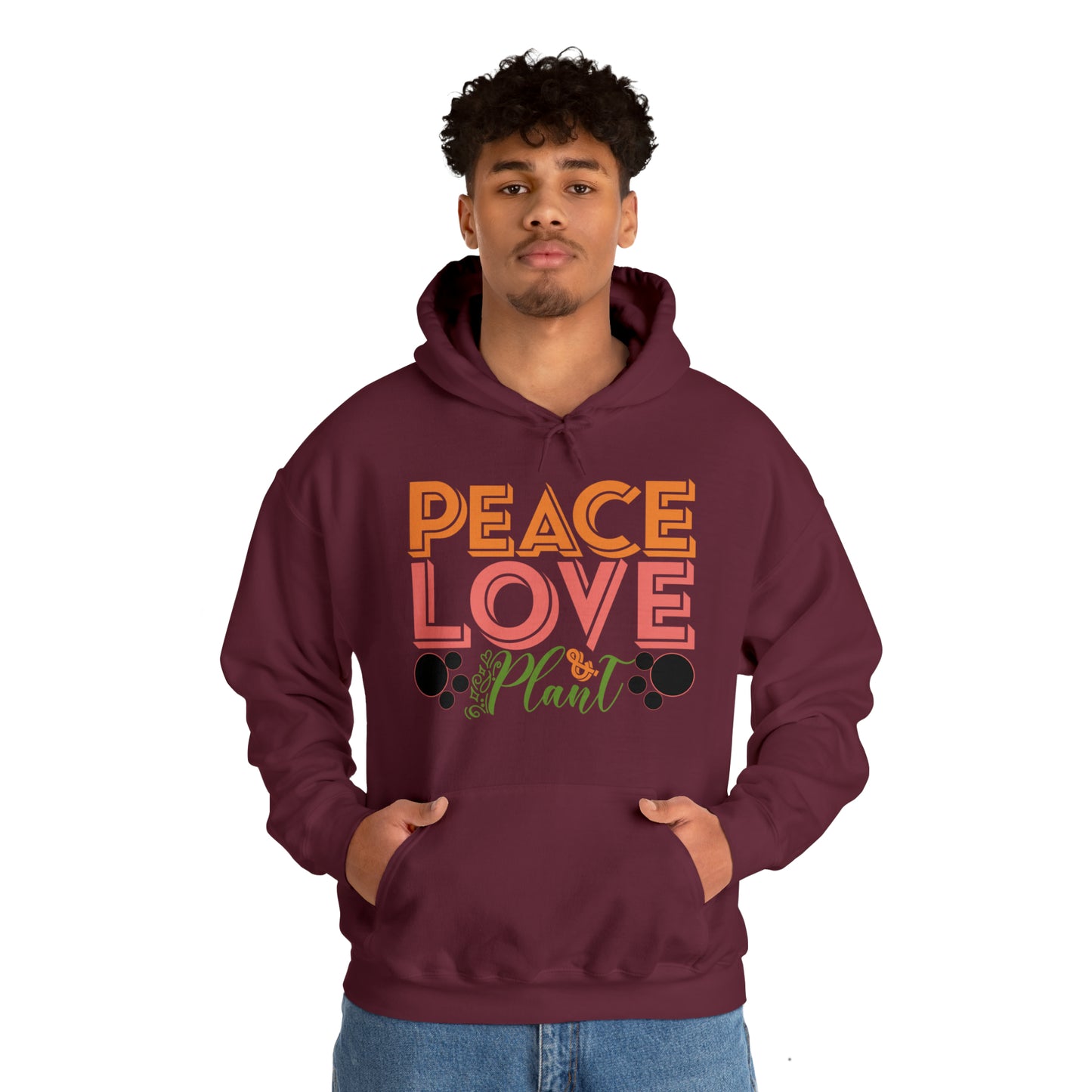 Peace Love Plant Heavy Blend™ Hooded Sweatshirt