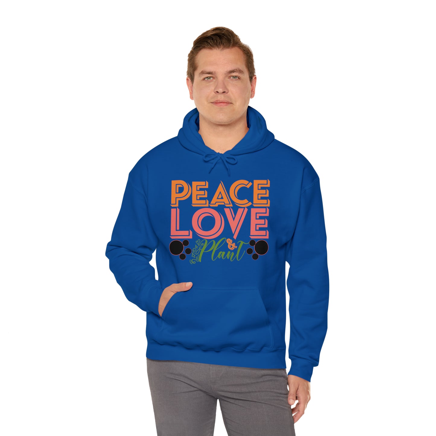 Peace Love Plant Heavy Blend™ Hooded Sweatshirt