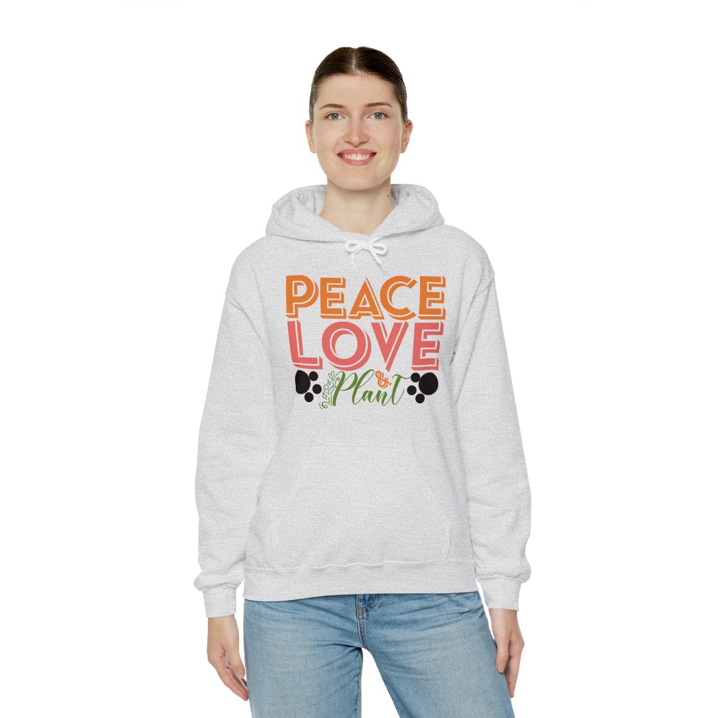 Peace Love Plant Heavy Blend™ Hooded Sweatshirt