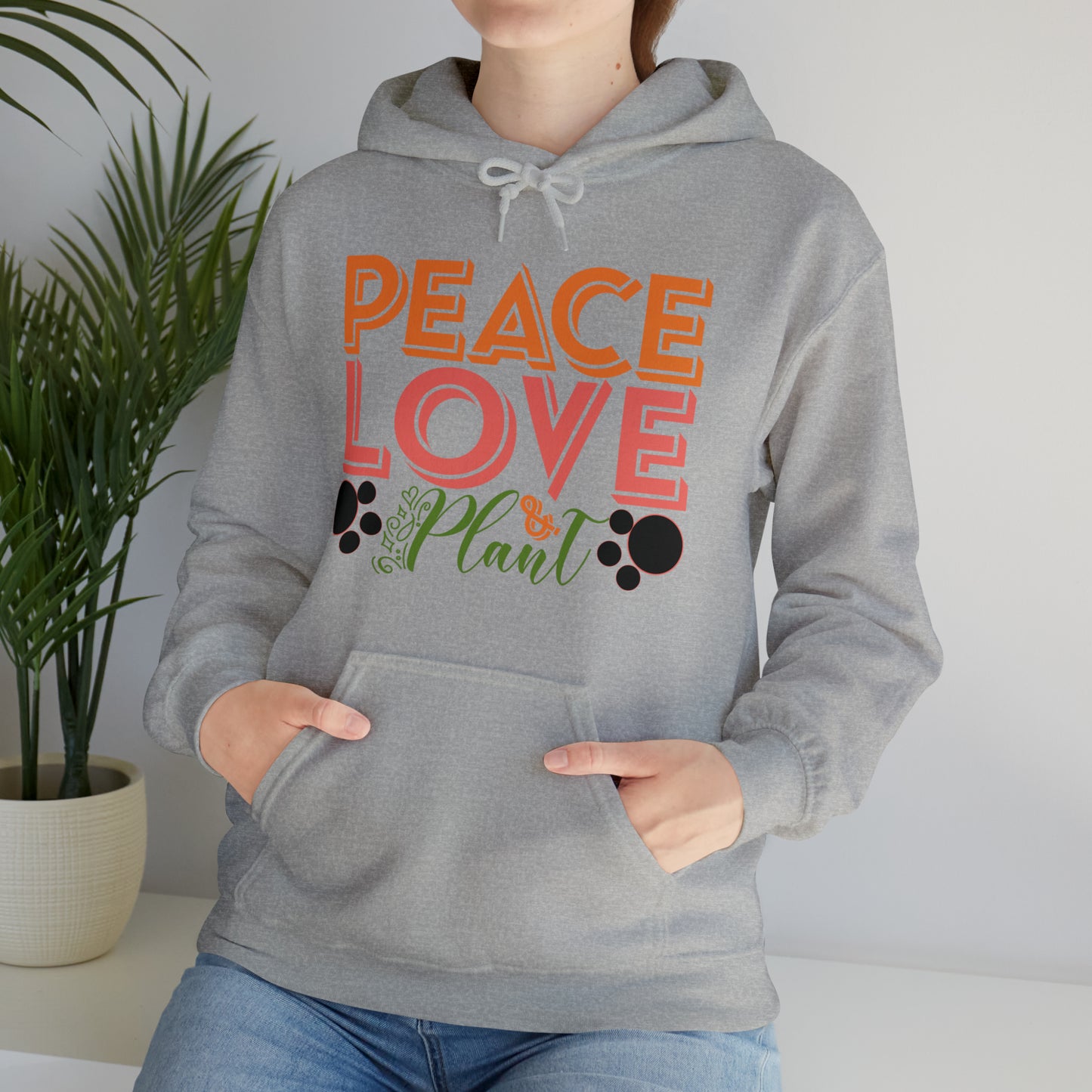 Peace Love Plant Heavy Blend™ Hooded Sweatshirt