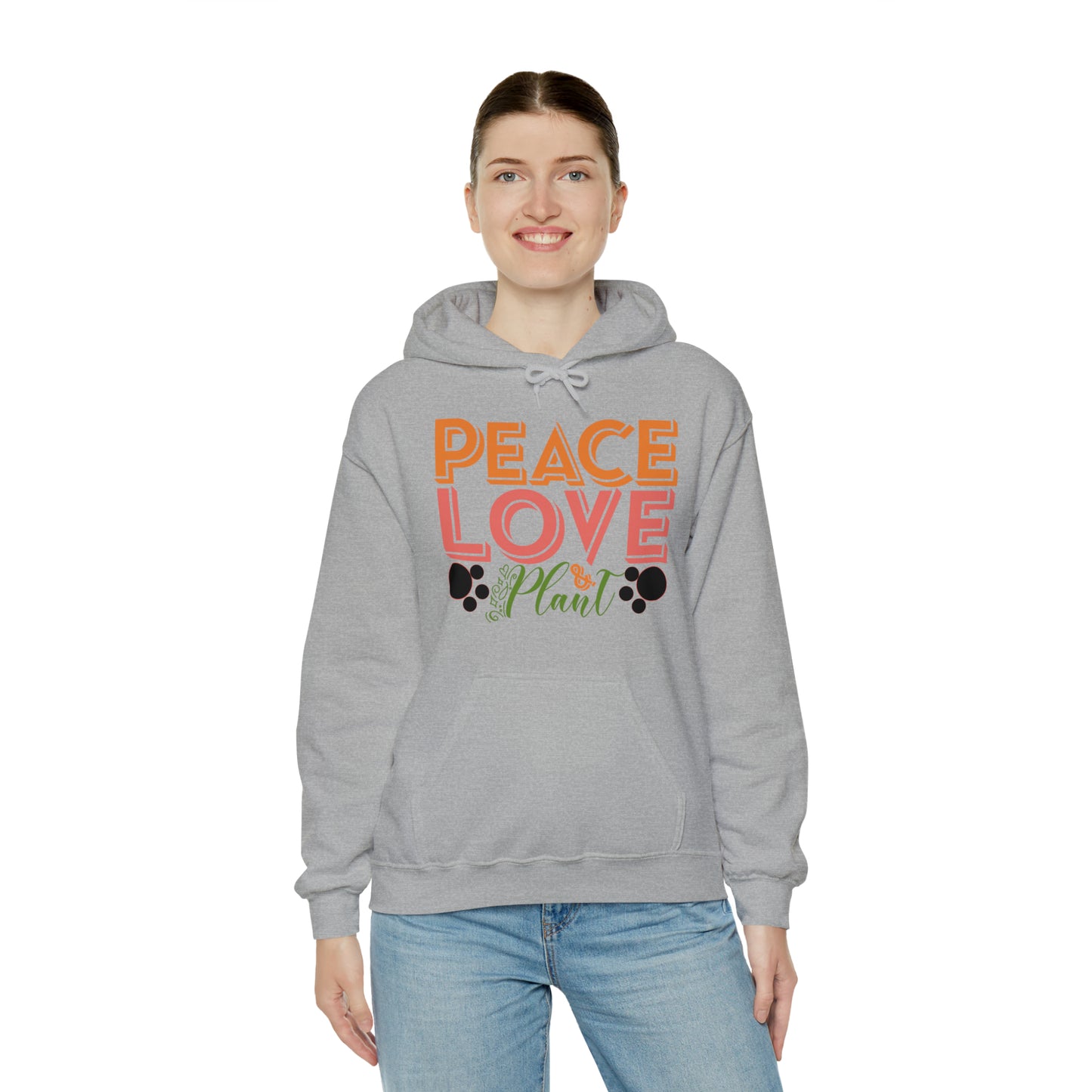 Peace Love Plant Heavy Blend™ Hooded Sweatshirt