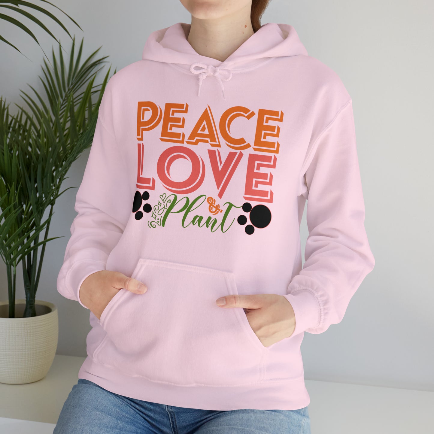 Peace Love Plant Heavy Blend™ Hooded Sweatshirt