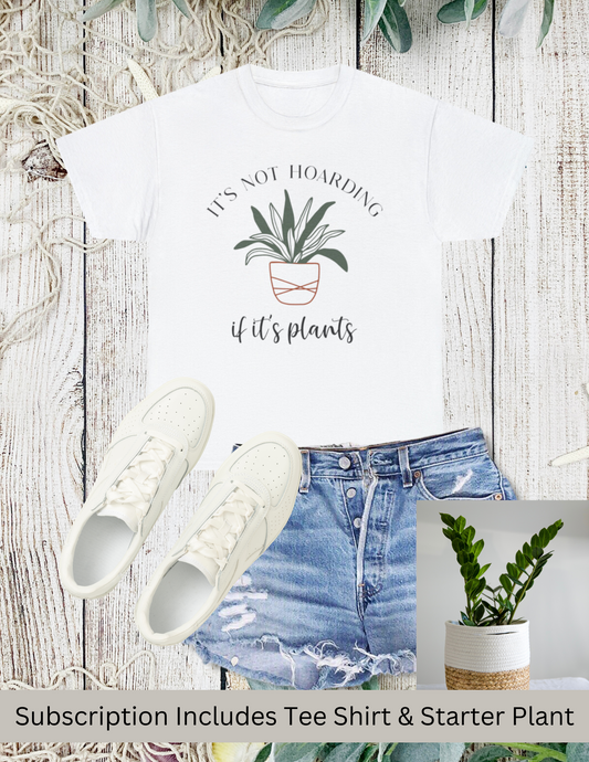 Plant & Tee Shirt Of The Month Subscription